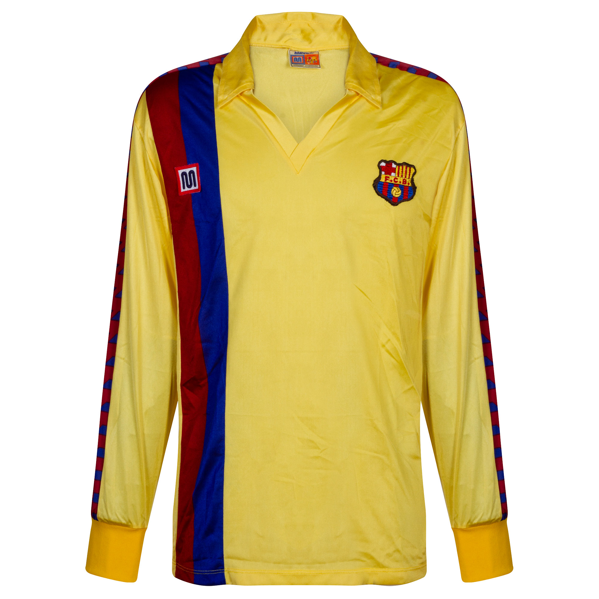 Barcelona Meyba Shirt Uit 1982-1984 (Lange Mouwen) - maat S Top Merken Winkel